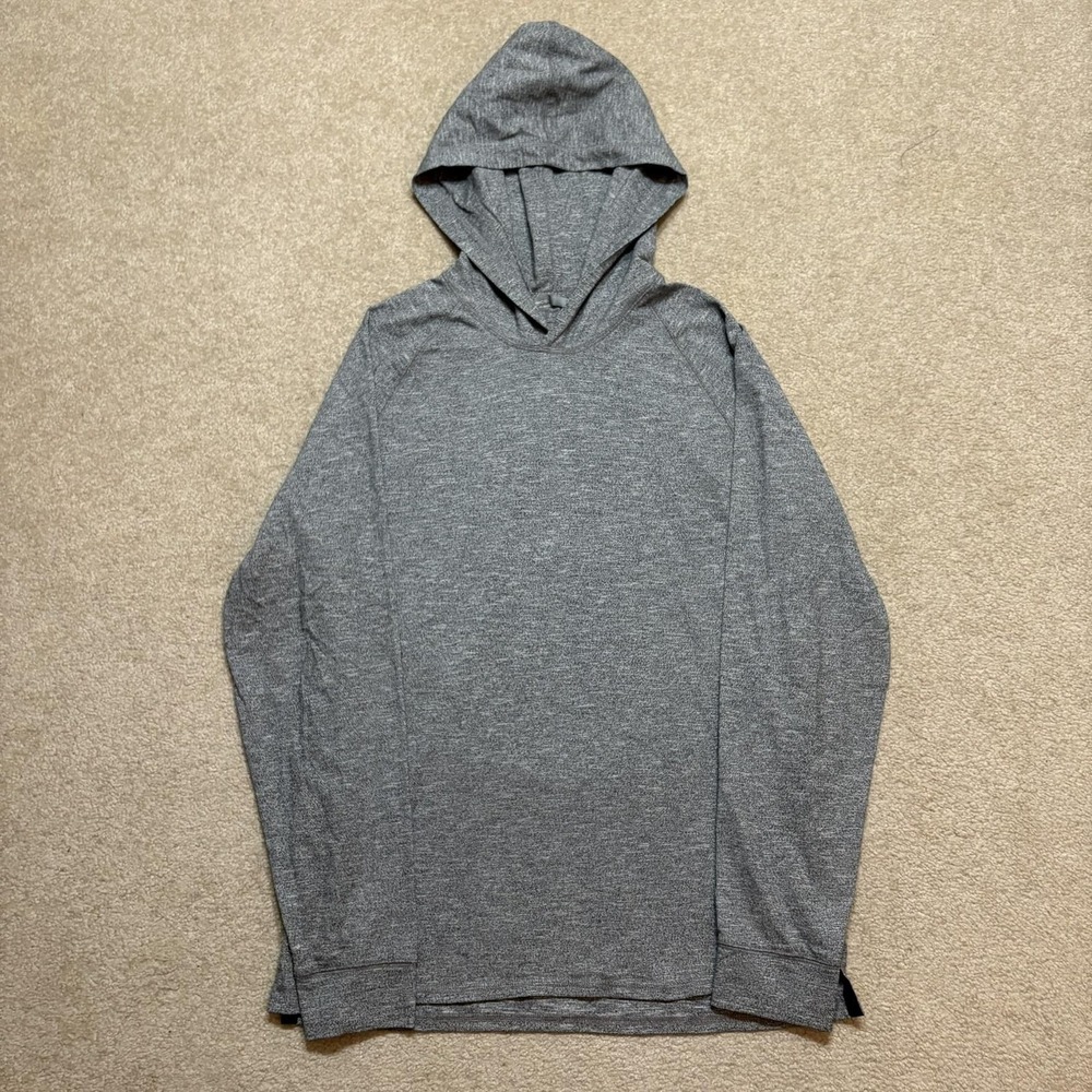 Vince Hoodie Mens Large Gray Lightweight Jersey Pullover Long Sleeve Casual